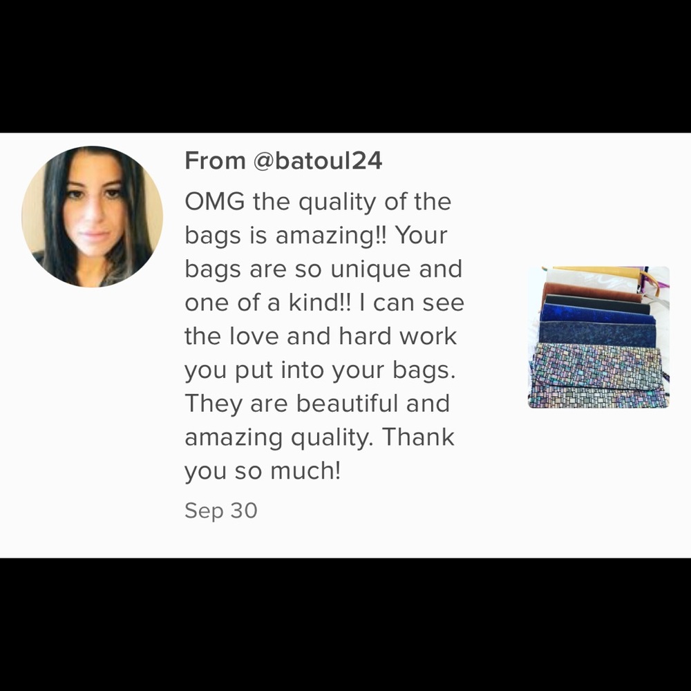 NEW Vintage Blue Light Leather BAG + strip removable